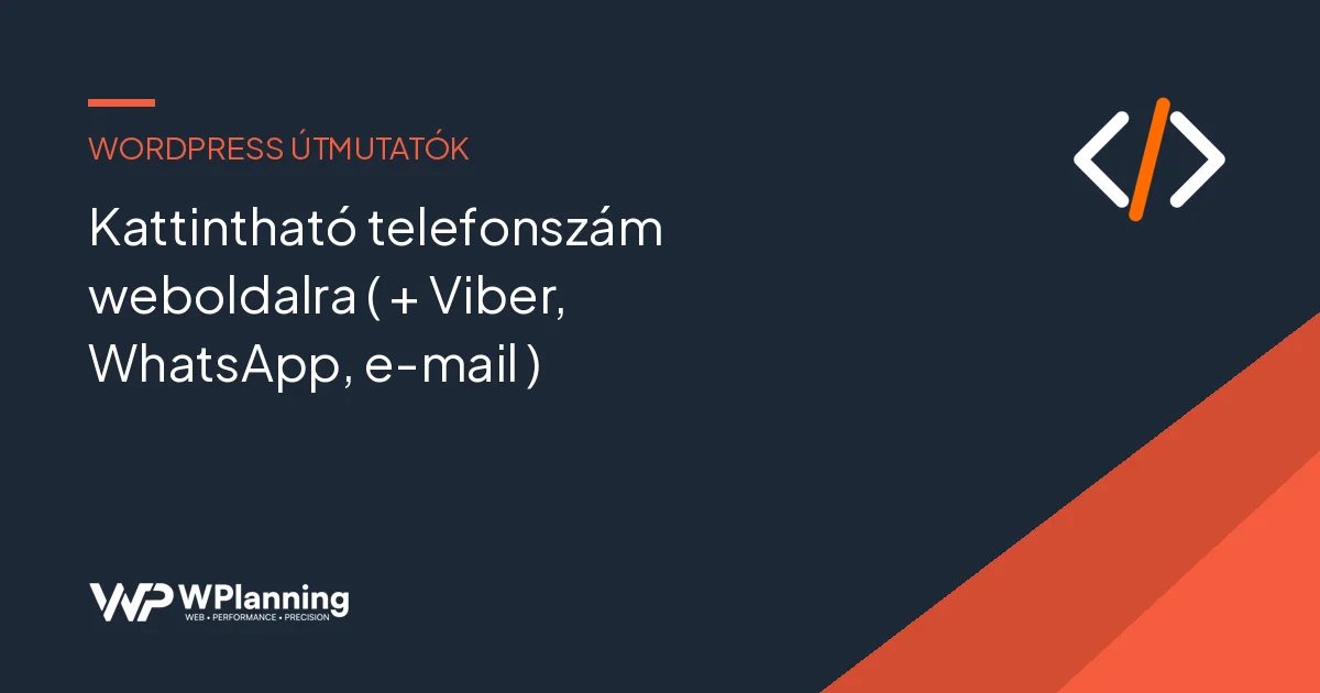 Kattintható telefonszám weboldalra ( + Viber, WhatsApp, e-mail )