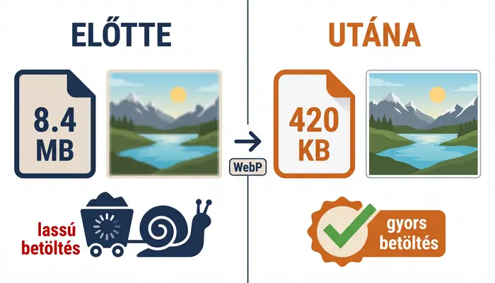Kép-optimalizálás előtte-utána